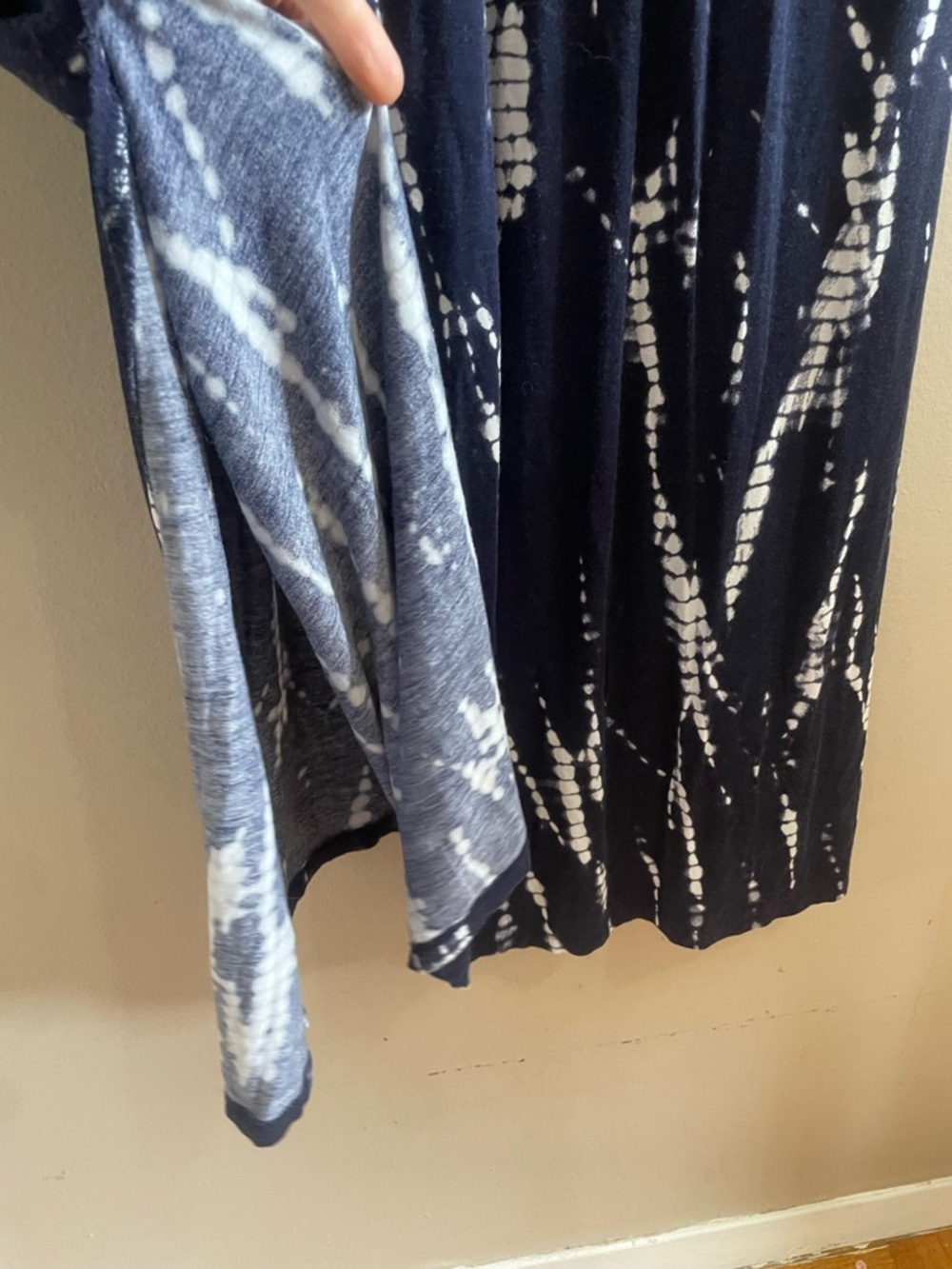Navy & White Tie-Dye Sleeveless Maxi Dress – Size XL GUC - Picture 7 of 12